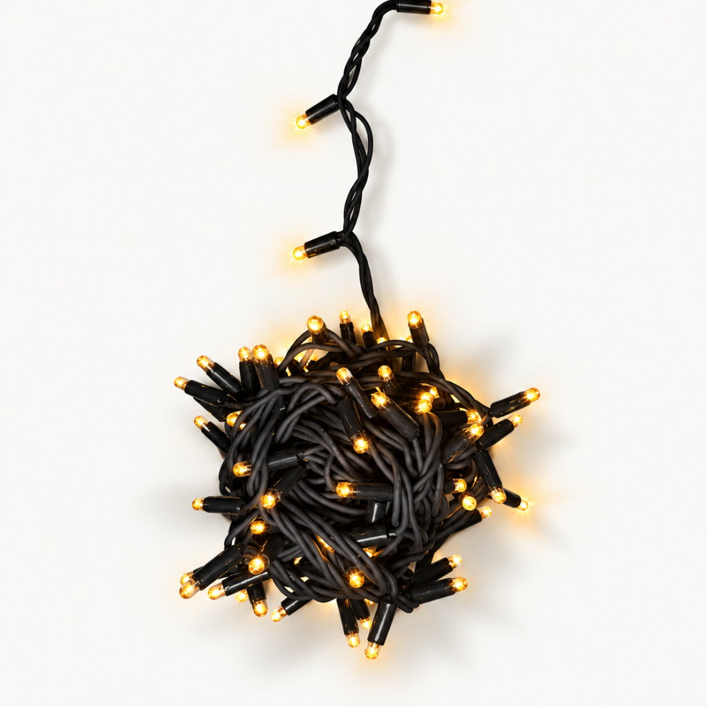 10 metra jólasería (100 LED) warm white - samtengjanleg